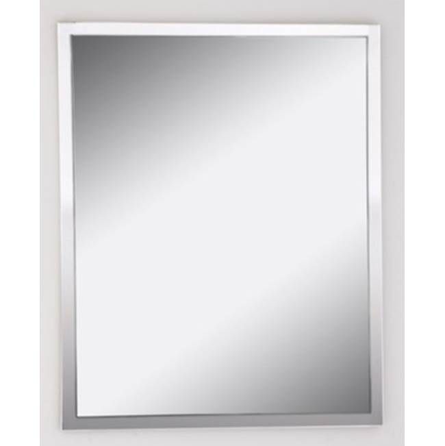 Afina Corporation 24X30 Urban Steel Wall Mirror-Polished Stainless