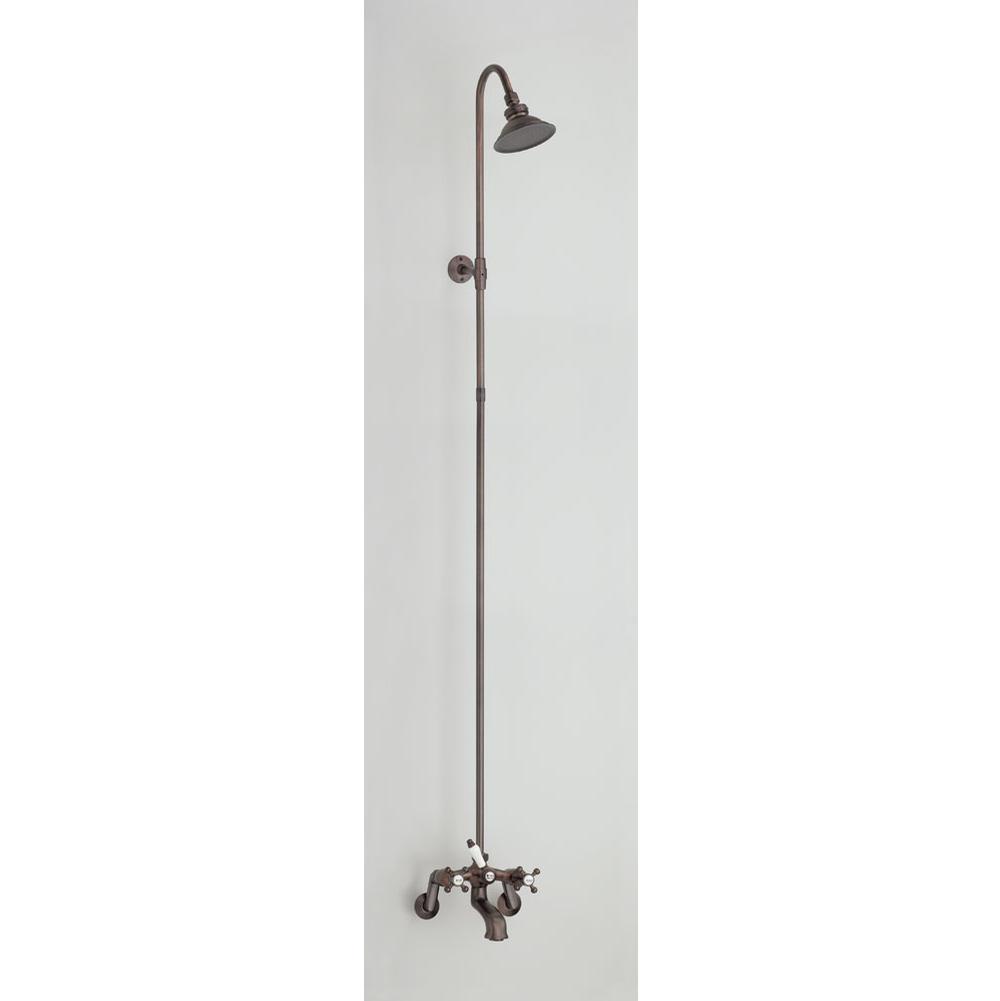 Cheviot Products 5100 SERIES Tub Filler with Overhead Shower - Cross Handles