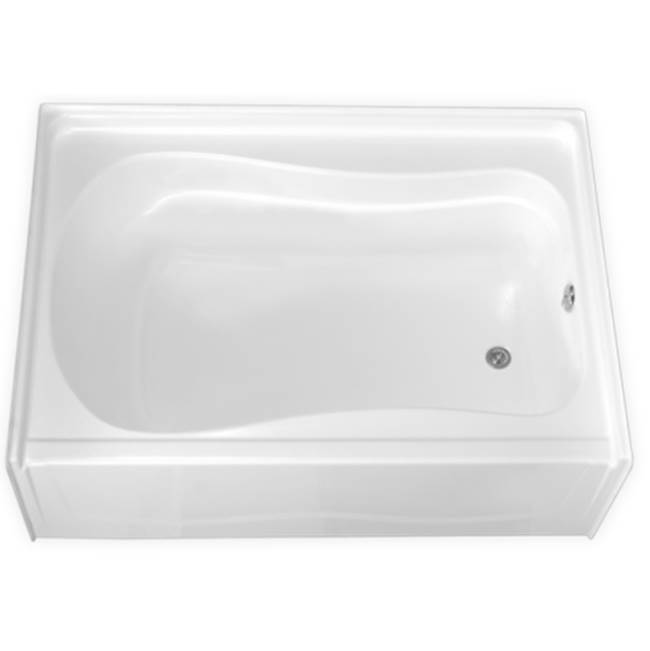 Clarion Bathware 60'' Deluxe Garden Tub W/ 19 1/2 Integral Apron - Left Or Right Hand Drain