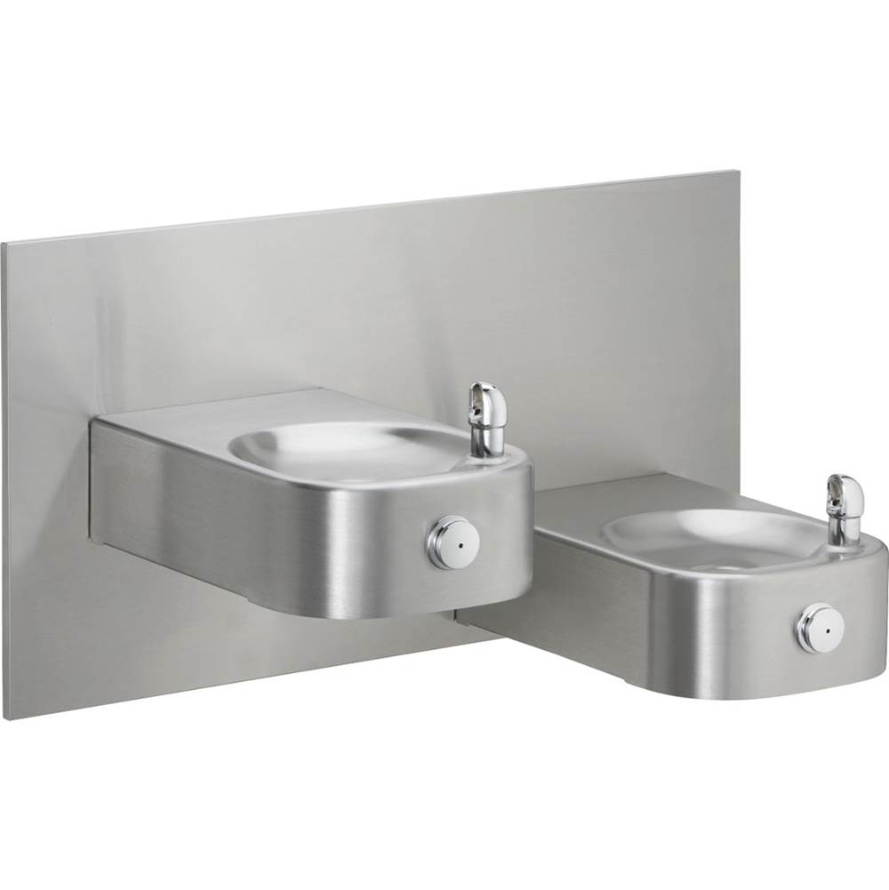 Elkay Soft Sides Heavy Duty Bi-Level Reverse Fountain, Non-Filtered Non-Refrigerated Stainless