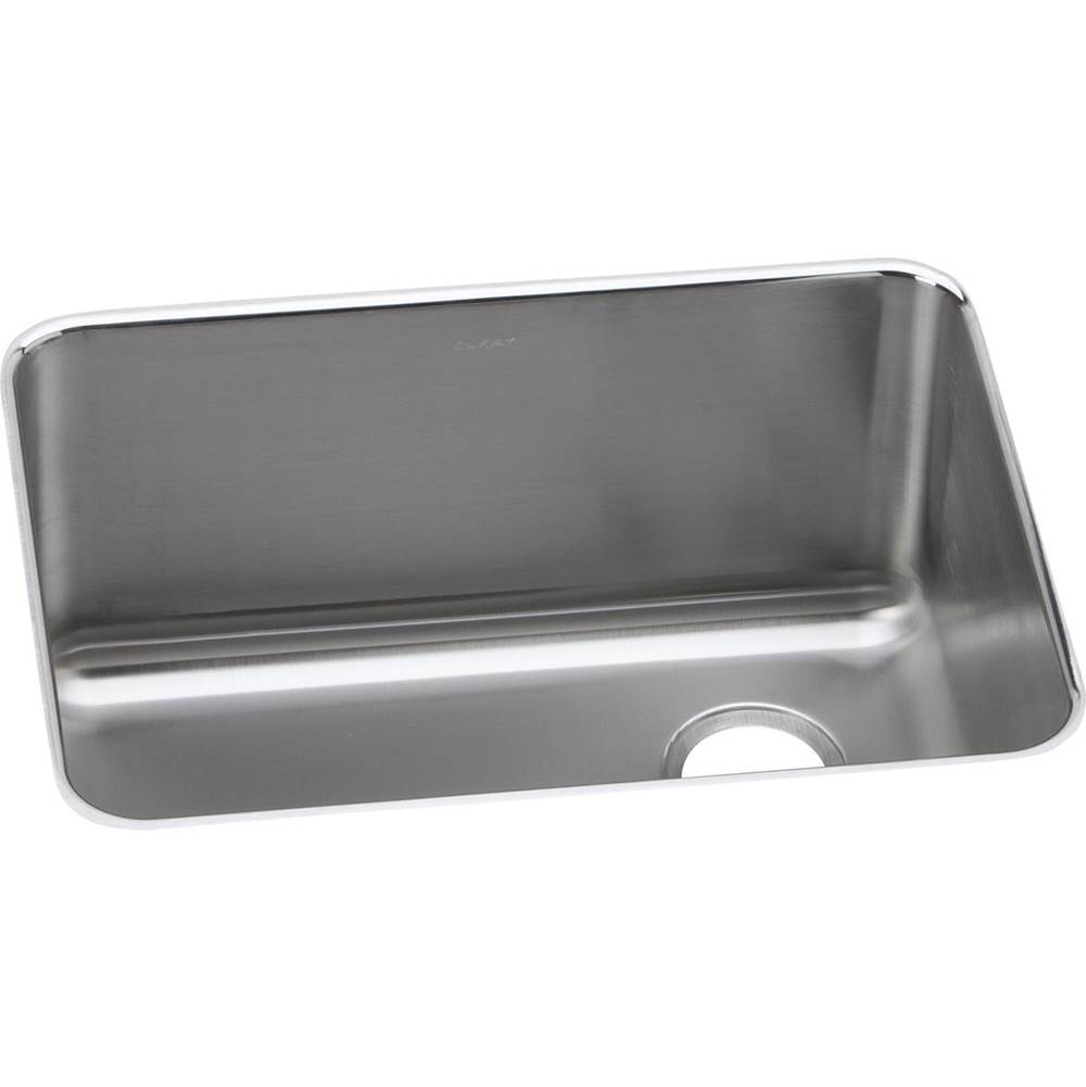 Elkay Lustertone Classic Stainless Steel 25-1/2'' x 19-1/4'' x 12'', Single Bowl Undermount Sink with Right Drain