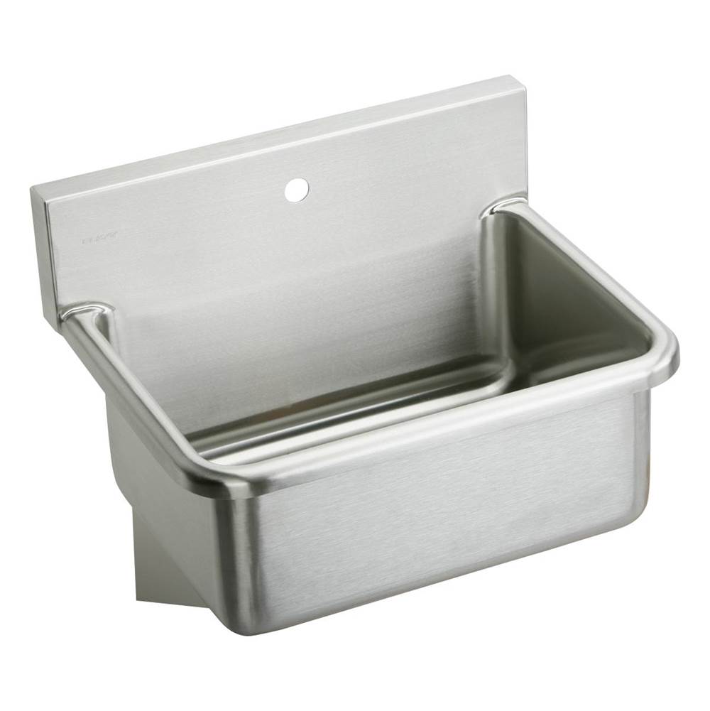 Elkay Stainless Steel 25'' x 19.5'' x 10-1/2'', Wall Hung Single Bowl Hand Wash Sink