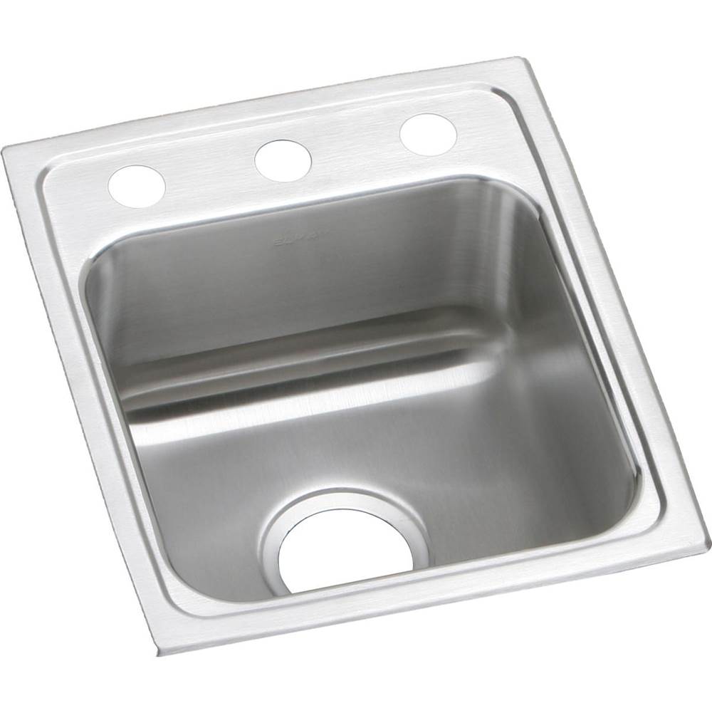 Elkay Lustertone Classic Stainless Steel 13'' x 16'' x 5-1/2'', 1-Hole Single Bowl Drop-in ADA Sink