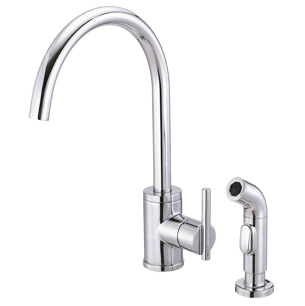 Gerber Plumbing Parma 1H Kitchen Faucet w/ Spray 1.75gpm/2.2gpm Chrome