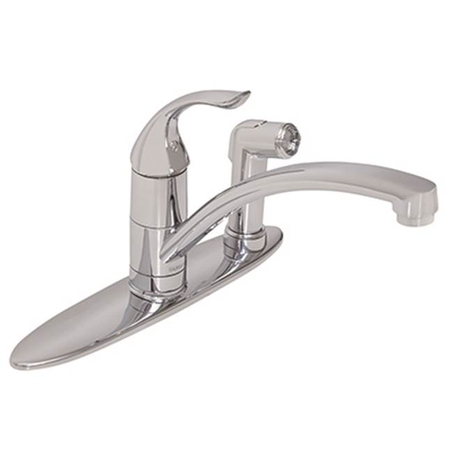 Gerber Plumbing Viper 1H Kitchen Faucet w/ Spray on Deck 1.75gpm Aeration/2.2gpm Spray Chrome