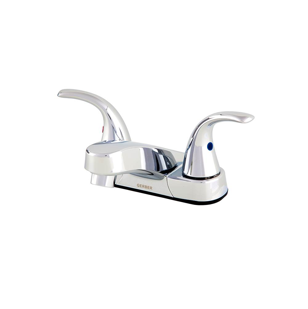 Gerber Plumbing Maxwell SE 2H Centerset Lavatory Faucet w/ Metal Lever Handles & Less Drain 1.2gpm Chrome