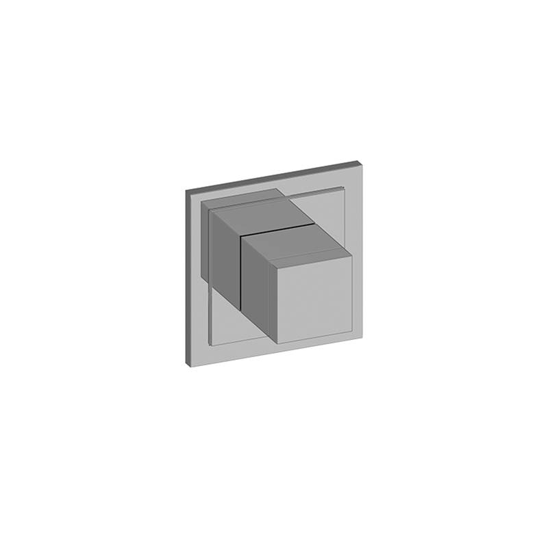 Graff M-Series Transitional Square 2-Way Shared Diverter Trim Plate with Square Handle