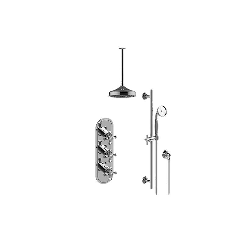 Graff M-Series Thermostatic Shower System - Shower with Handshower (Trim Only)