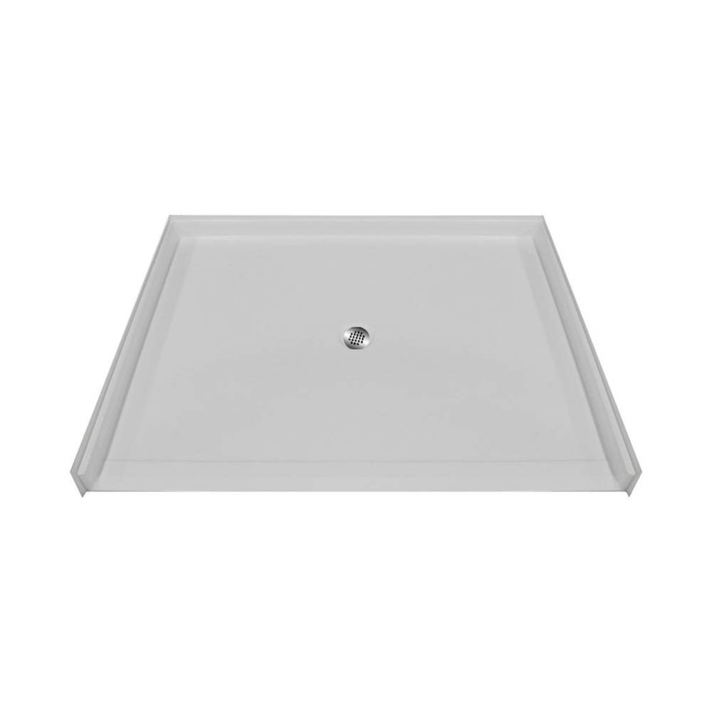 Health at Home Acrylic Barrier Free Shower Base 60 X 48'' Center