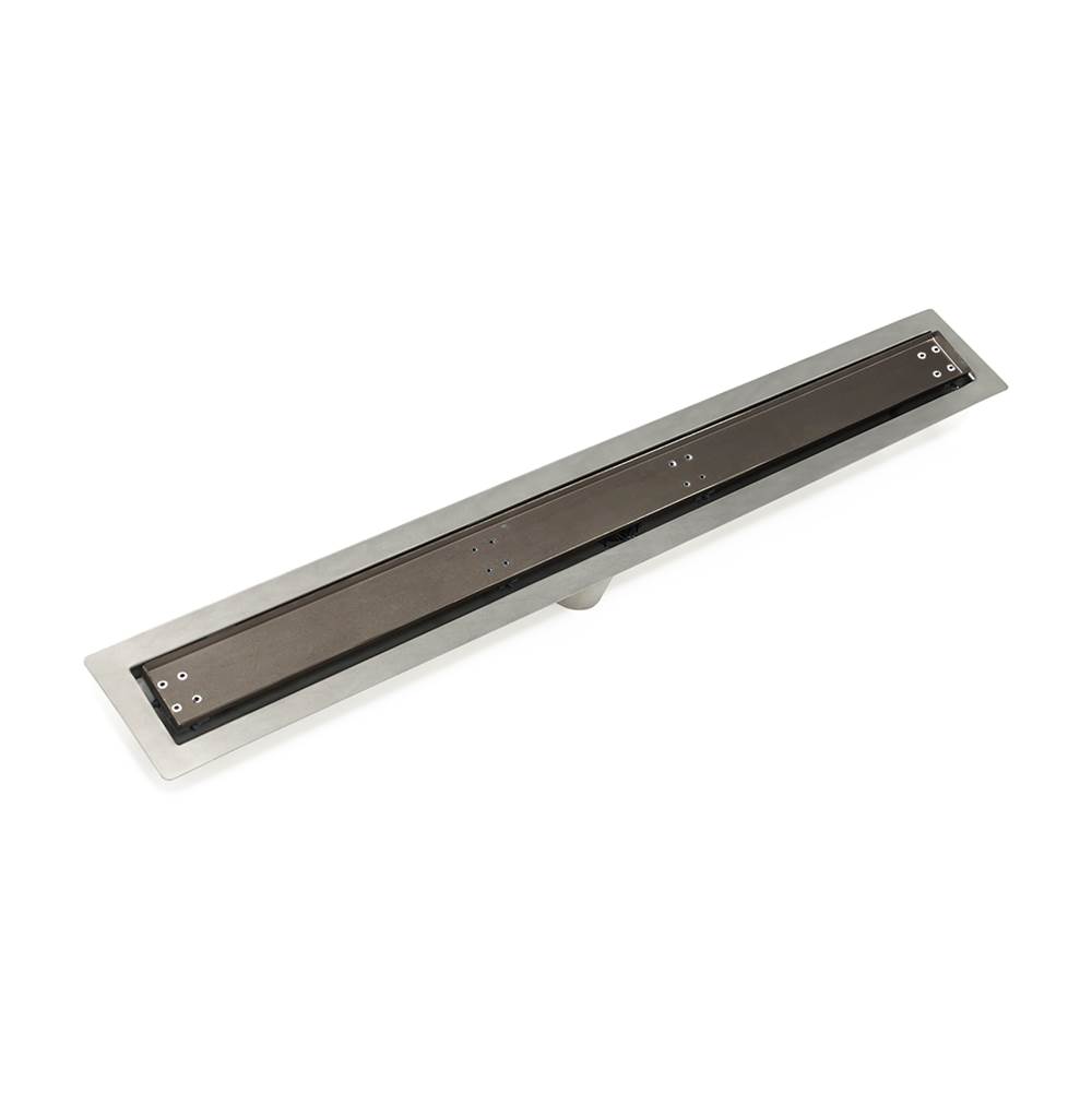 Infinity Drain 36'' FF Series Complete Kit with Tile Insert Frame in Oil Rubbed Bronze