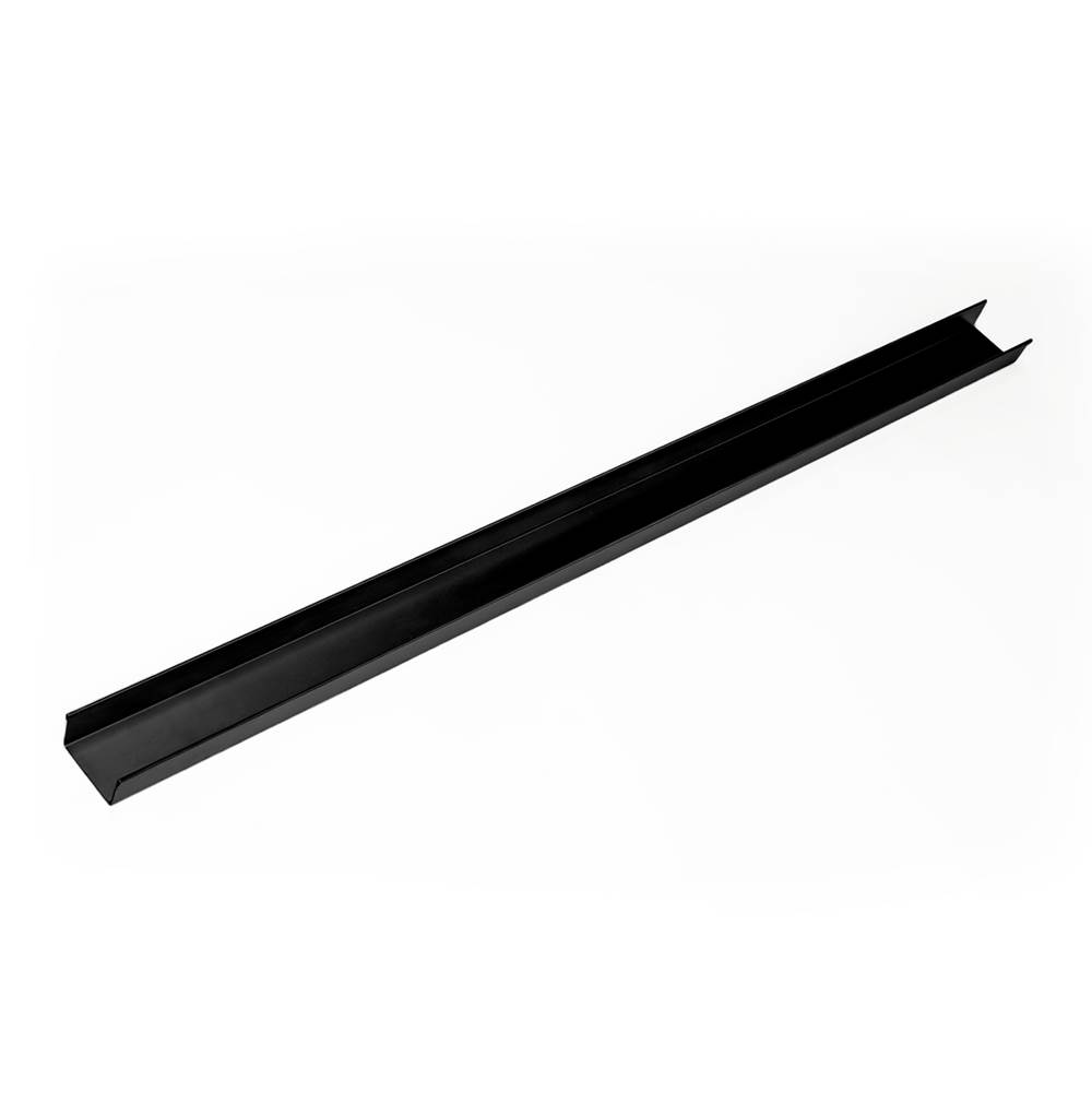 Infinity Drain 48'' Stainless Steel Open Ended Channel for S-TIFAS 65/99 Series in Matte Black