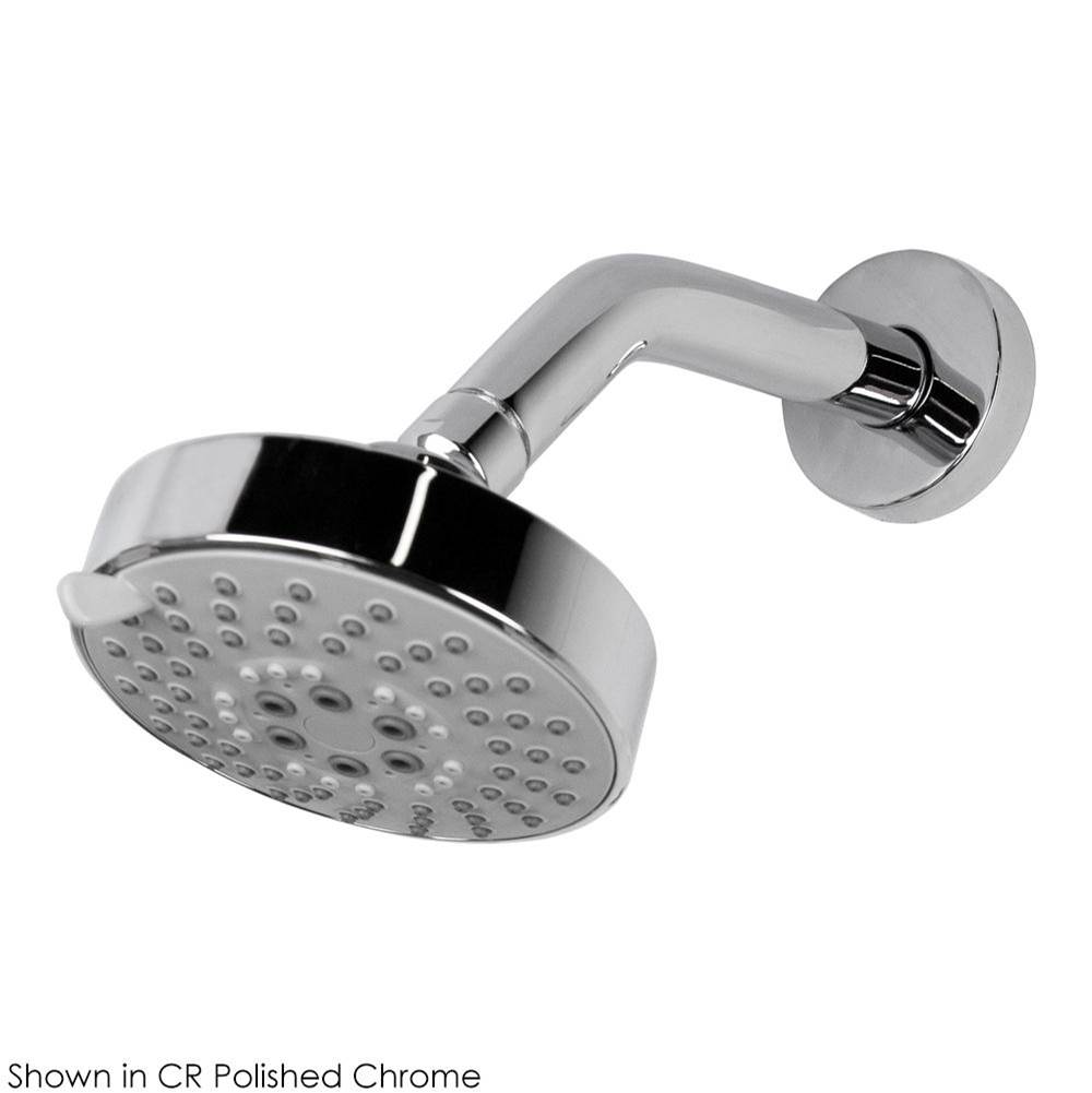Lacava Wall-mount tilting round shower head, five jets. Arm and flange sold separately