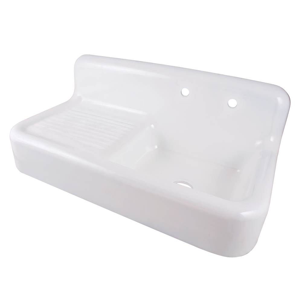 Maidstone 42'' Cast Iron Sink with Drainboard
