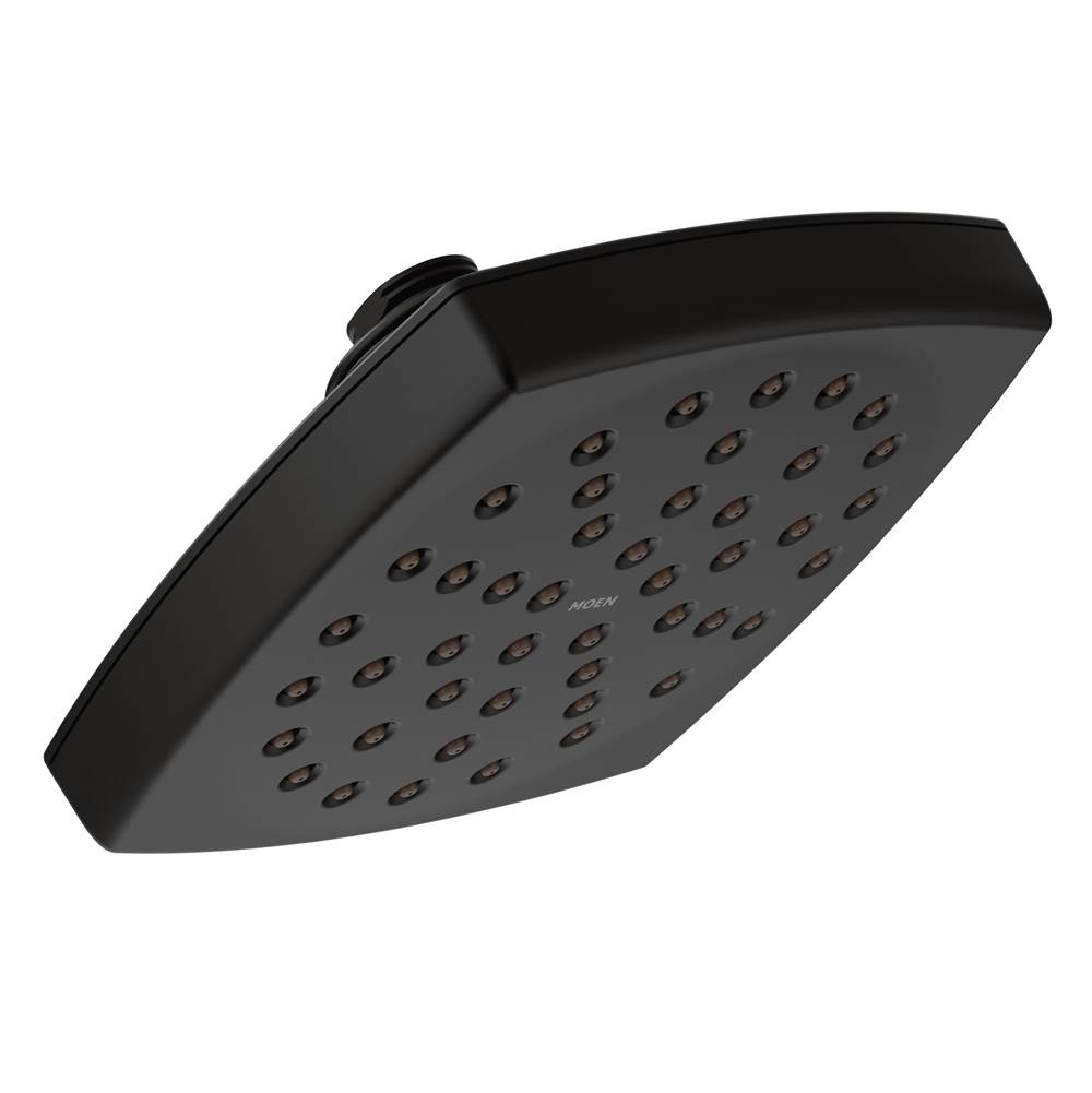 Moen Voss 6'' Single-Function Rainshower Showerhead with Immersion Technology, Matte Black