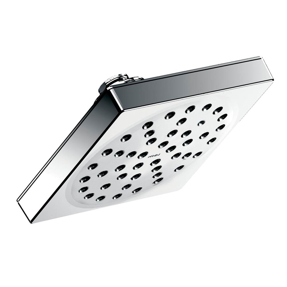 Moen 90 Degree 6'' Eco-Performance Single-Function Showerhead with Immersion Technology at 2.0 GPM Flow Rate, Chrome
