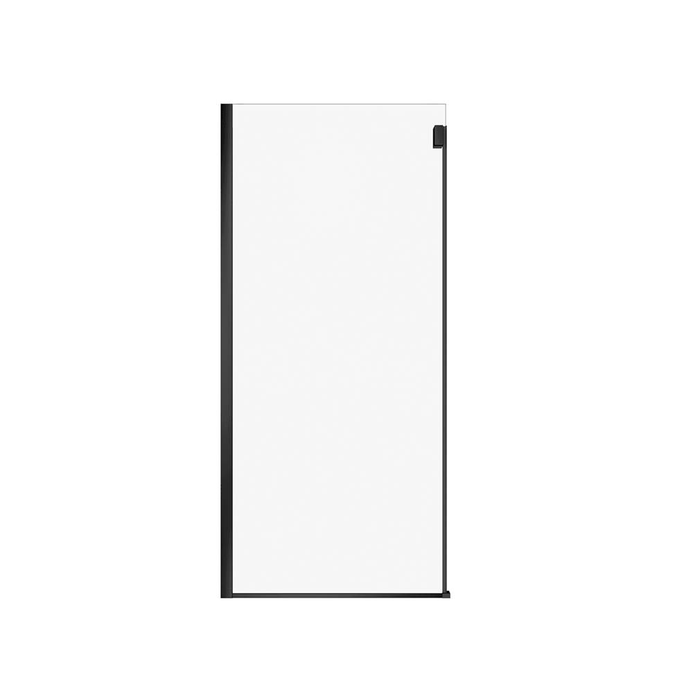 Maax Duel Alto Return Panel for 36 in. Base with Clear glass in Matte Black