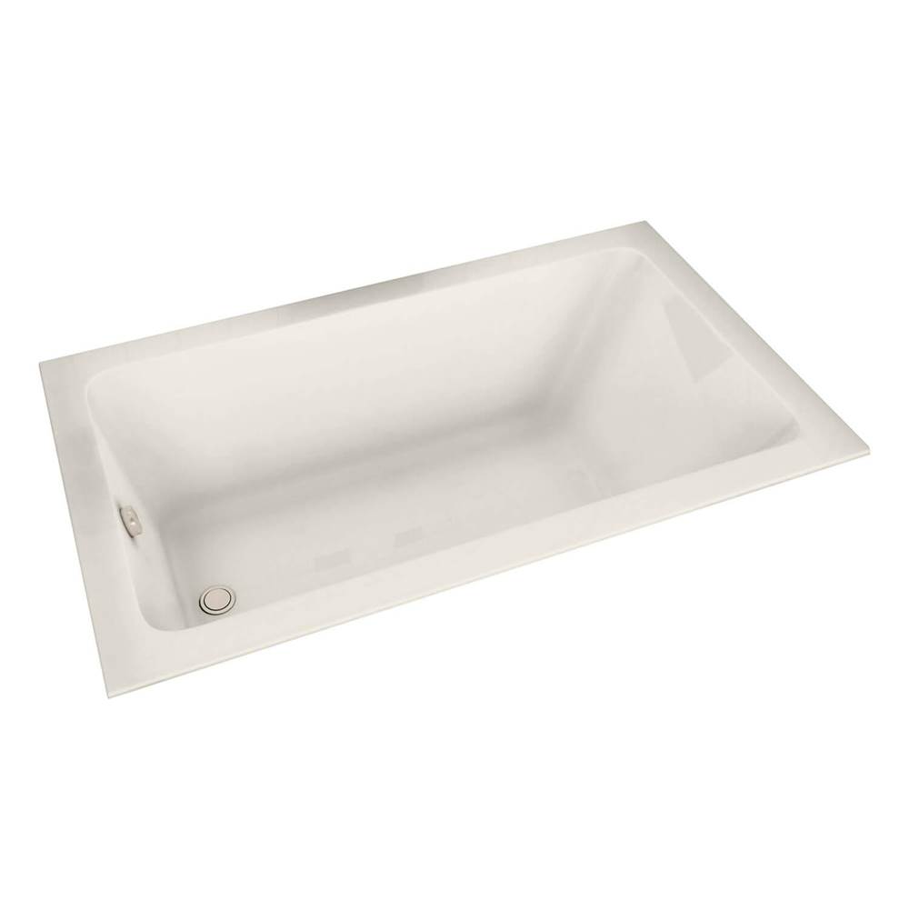 Maax Pose 6032 Acrylic Drop-in End Drain Whirlpool Bathtub in Biscuit