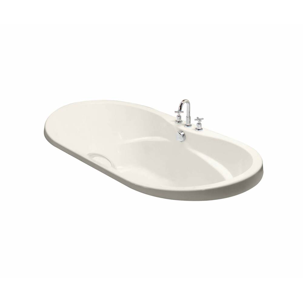 Maax Living 6042 Acrylic Drop-in Center Drain Hydromax Bathtub in Biscuit