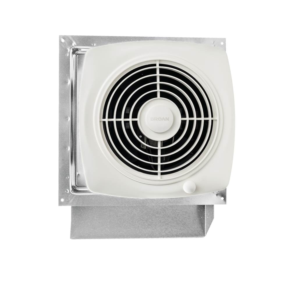 Broan Nutone Broan 509S 200 CFM Through-Wall Ventilation Fan for Garage, Kitchen, Laundry and Rec Rooms, 8.5 Sones with On/Off Switch
