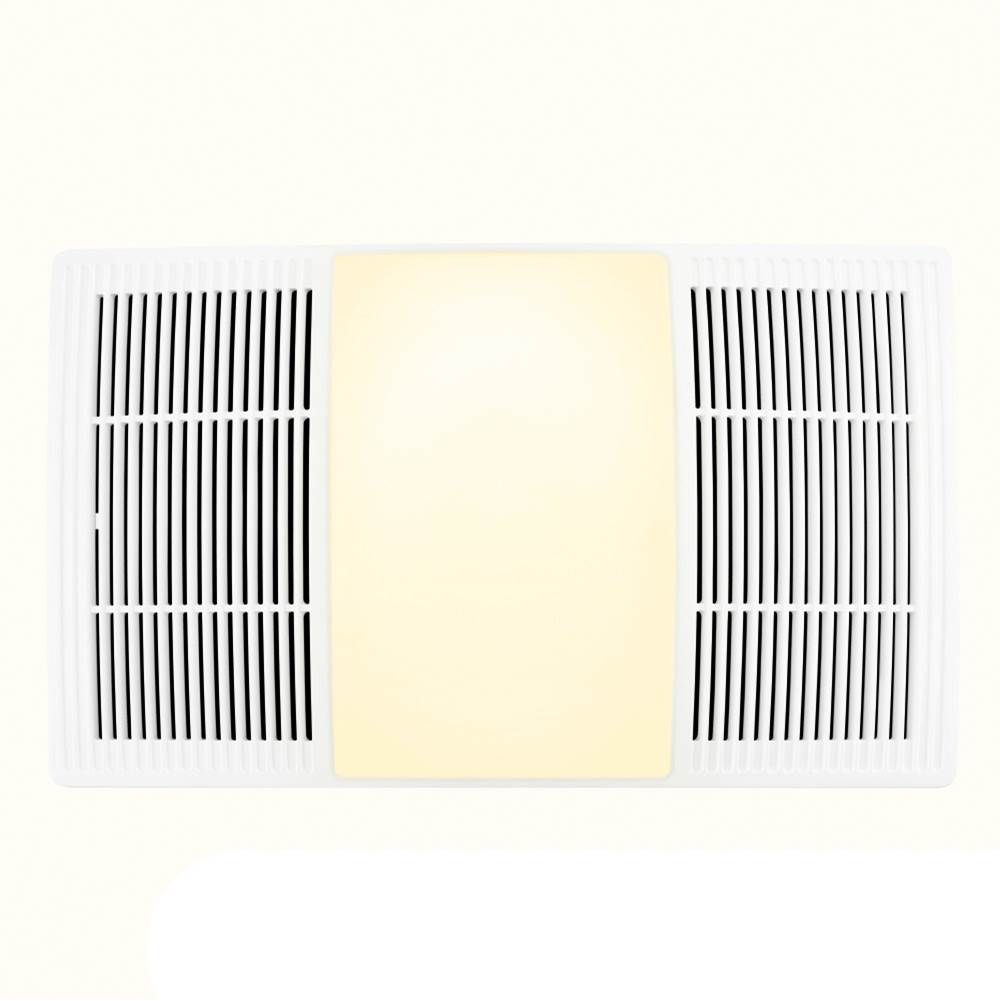 Broan Nutone NuTone 100/110 cfm Size Heater Exhaust Cover Upgrade With Dimmable LED and Color Adjustable CCT Lighting