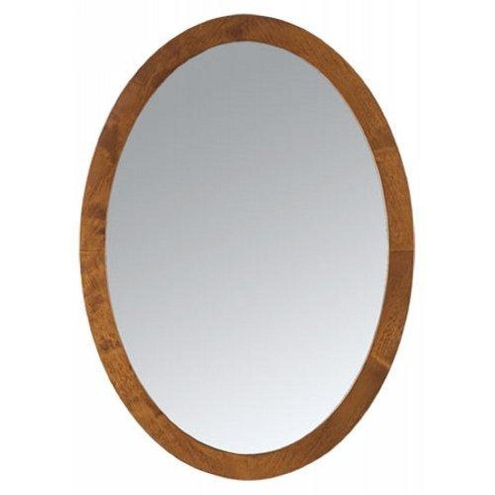 Cranston Fall River Plainville, Wood Frame Bathroom Mirror Oval