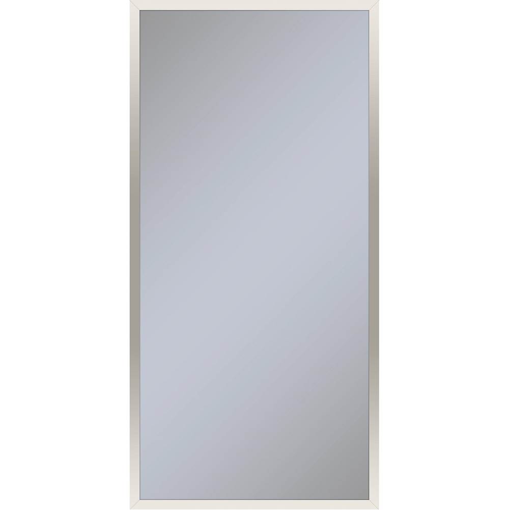 Robern Profiles Framed Cabinet, 20'' x 40'' x 6'', Polished Nickel, Electrical Outlet, USB Charging Ports, Right Hinge