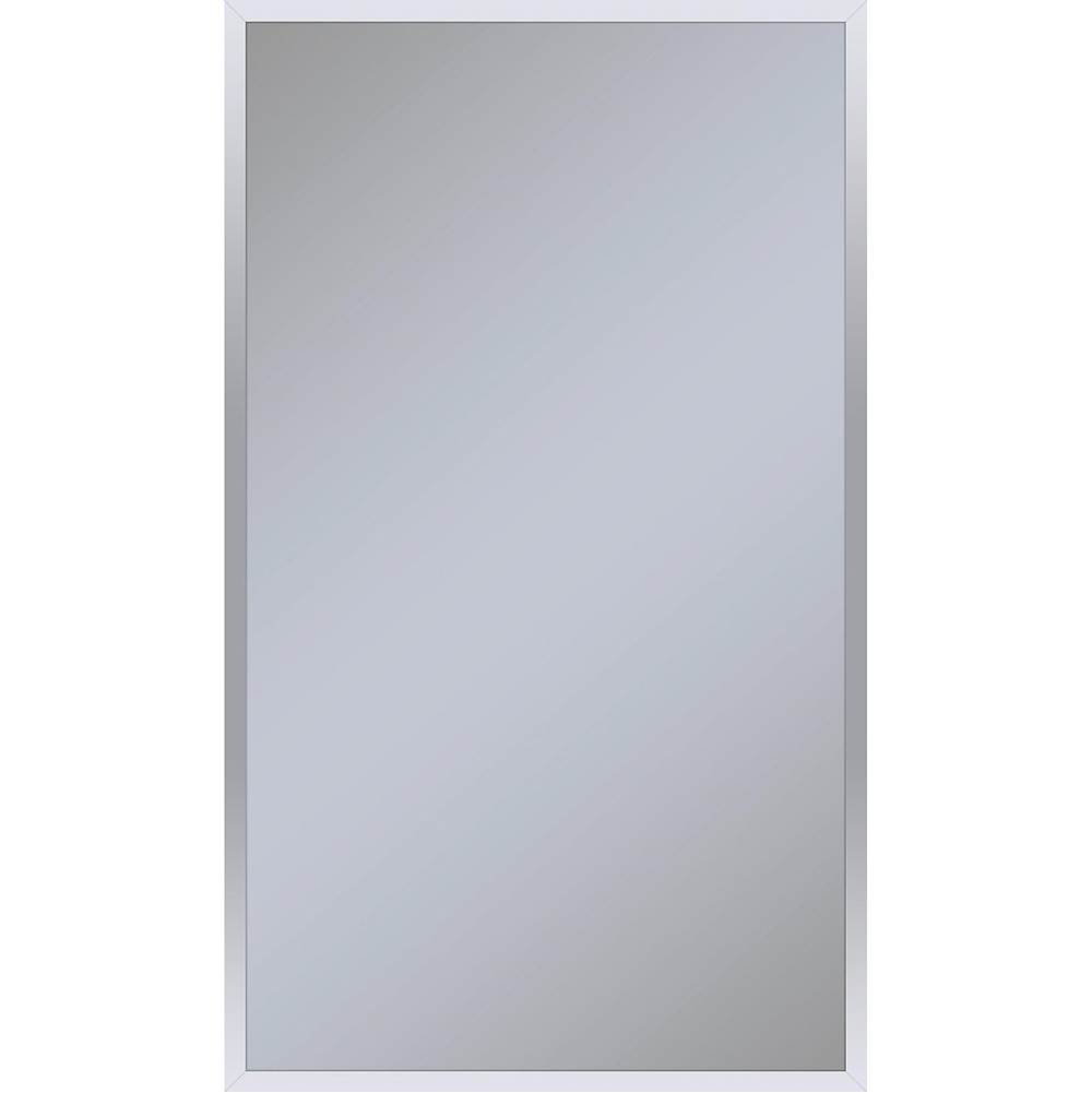 Robern Profiles Framed Cabinet, 24'' x 40'' x 6'', Chrome, Non-Electric, Reversible Hinge