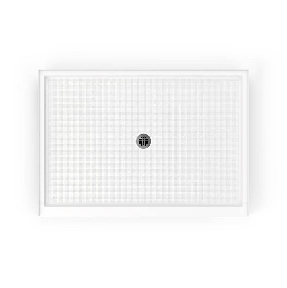 Swan SS-4260 42 x 60 Swanstone Alcove Shower Pan with Center Drain Birch