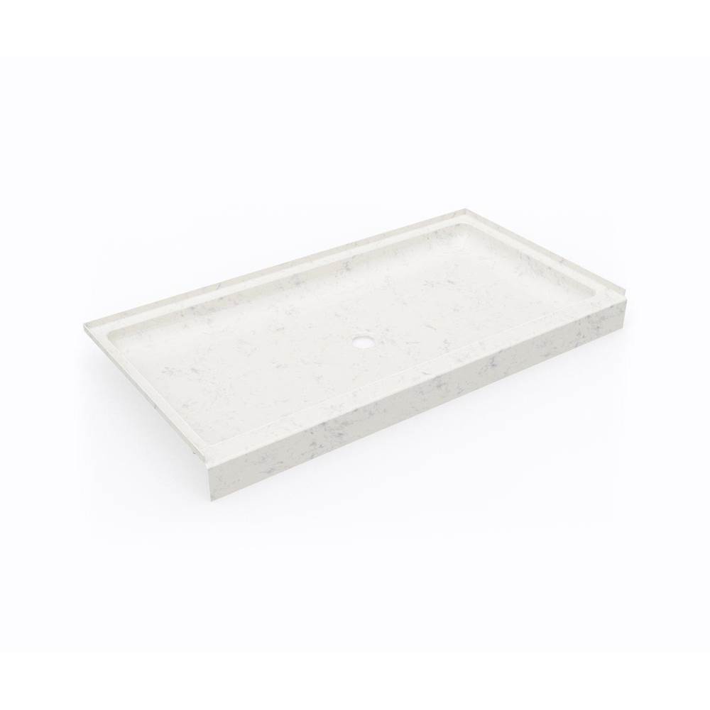Swan SS-3260 32 x 60 Swanstone® Alcove Shower Pan with Center Drain in Carrara
