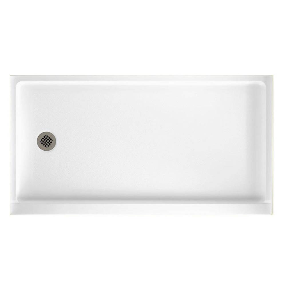 Swan SR-3260 32 x 60 Swanstone Alcove Shower Pan with Right Hand Drain Ash Gray
