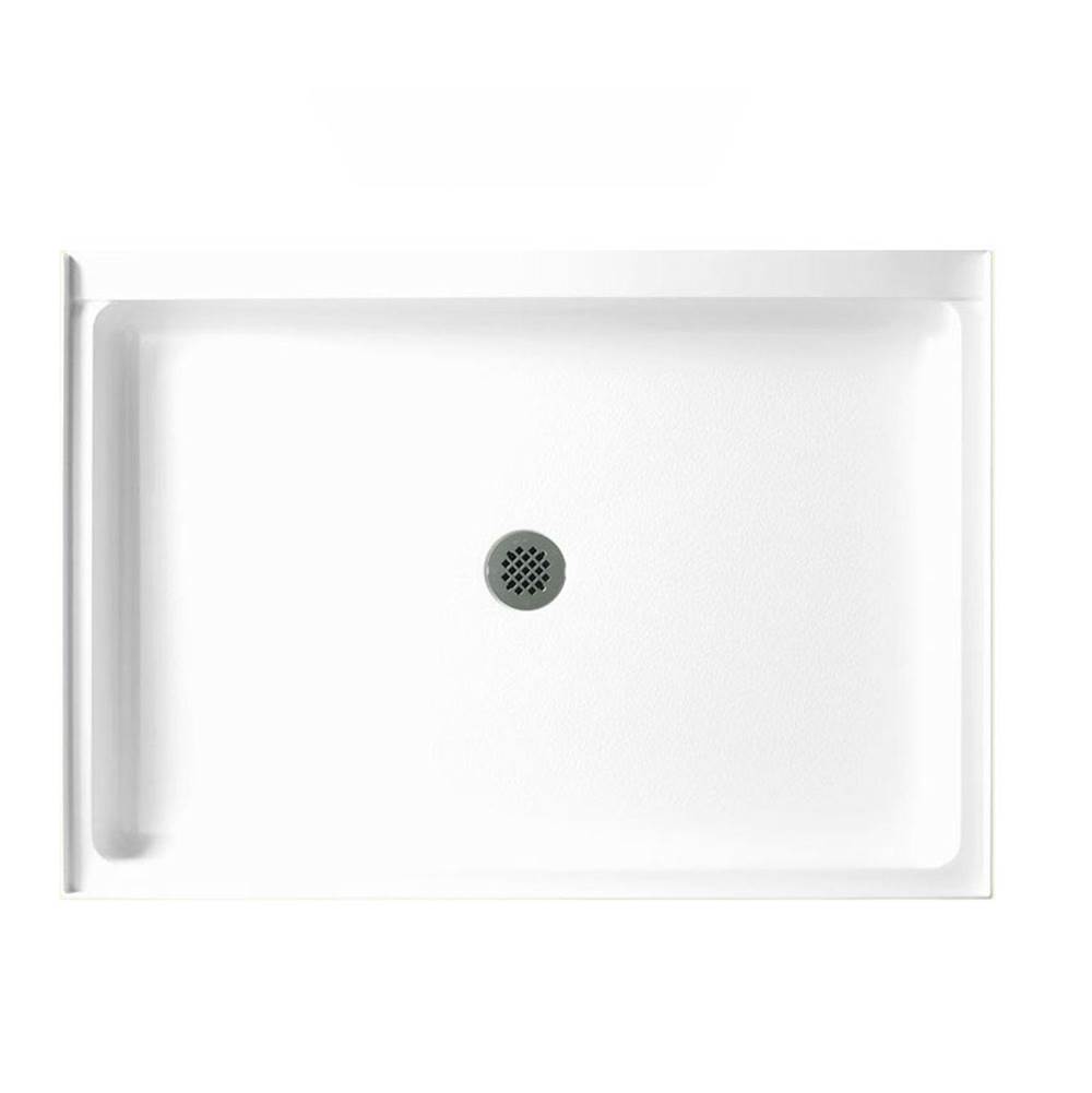 Swan SS-3442 34 x 42 Swanstone Alcove Shower Pan with Center Drain Sandstone