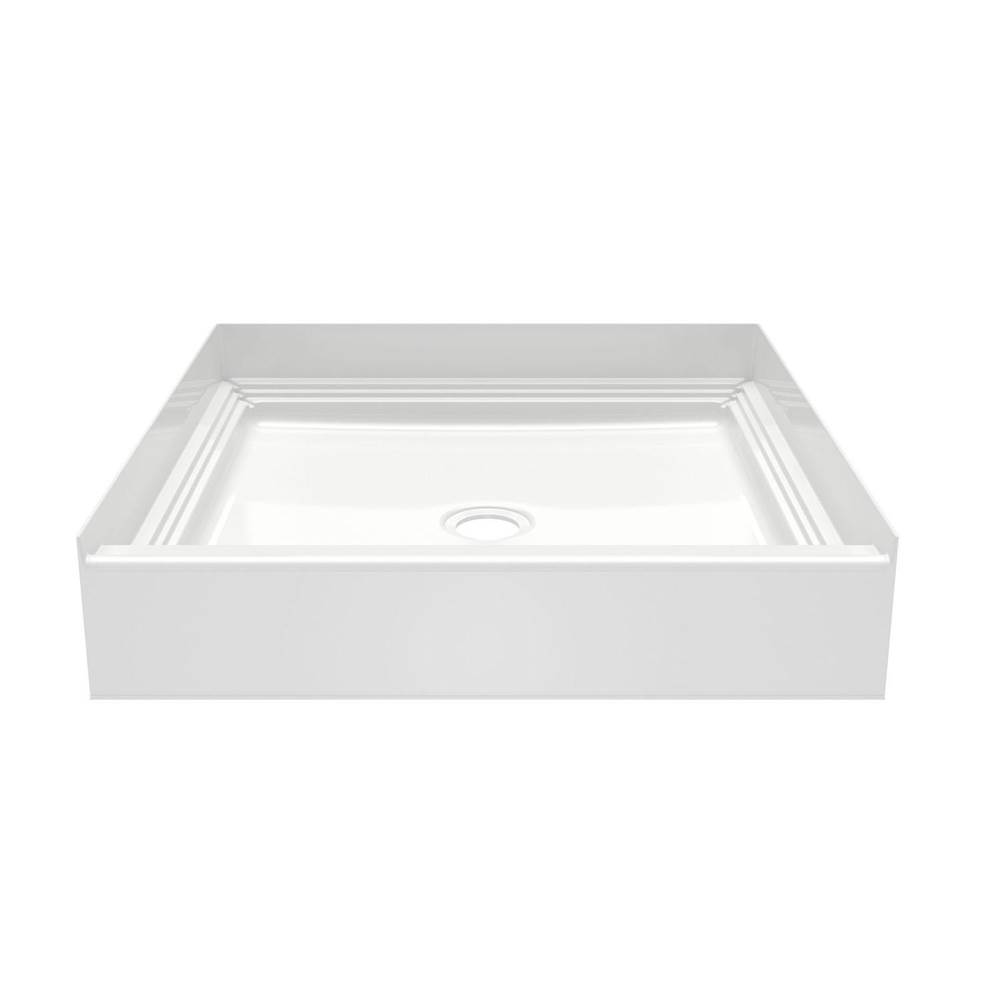 Swan VP3232CPAN Veritek™ Pro Alcove Shower Pan with Center Drain in White