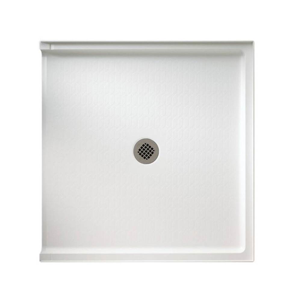 Swan STS-3738 37 x 38 Swanstone Alcove Shower Pan with Center Drain Birch