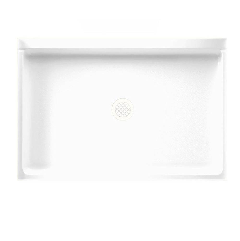 Swan SS-3248 32 x 48 Swanstone Alcove Shower Pan with Center Drain in Bisque