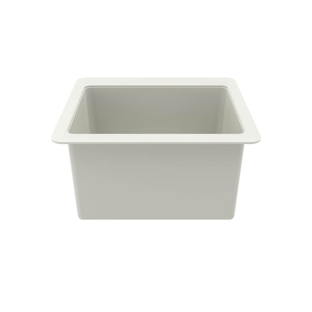 Swan SSUS 22 x 25 Swanstone® Dual Mount Large Bowl Utility Sink in Bisque