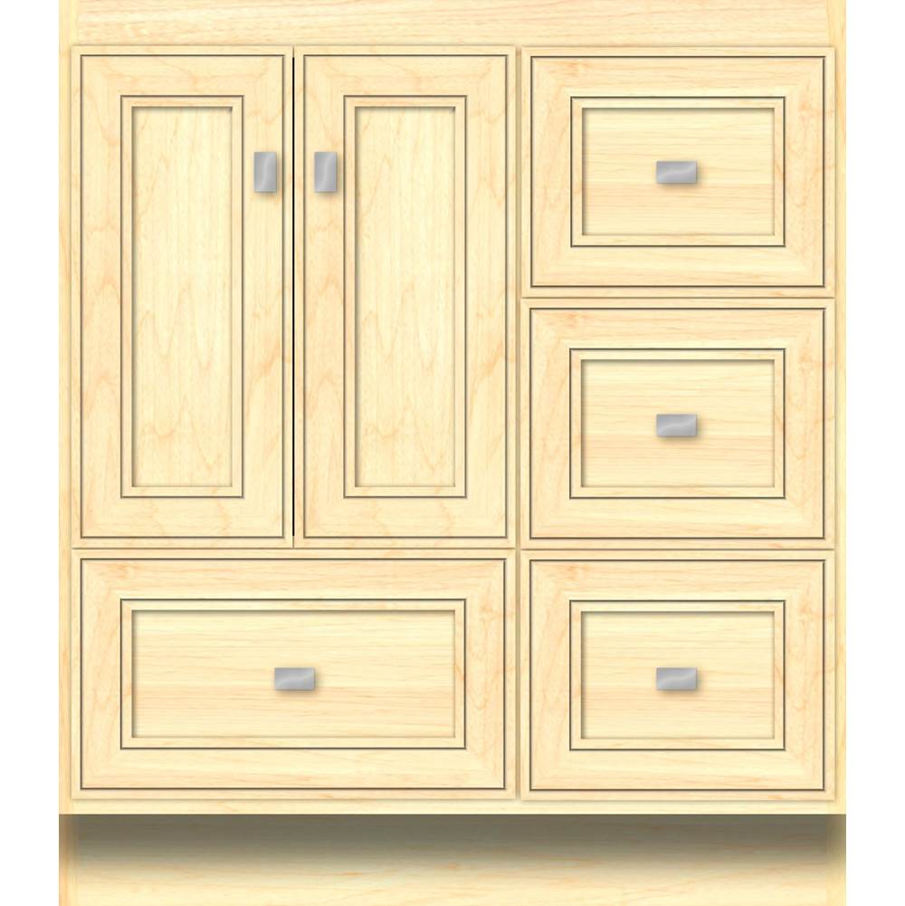 Strasser Woodenworks 30 X 18 X 34.5 Montlake Vanity Deco Miter Nat Maple Rh
