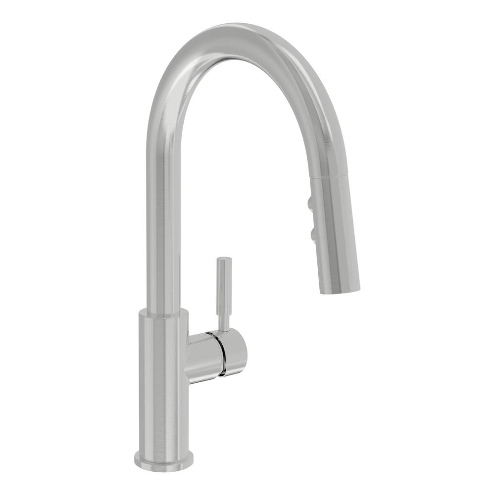 Symmons Dia Single-Handle Pull-Down Sprayer Kitchen Faucet in Stainless Steel (1.0 GPM)