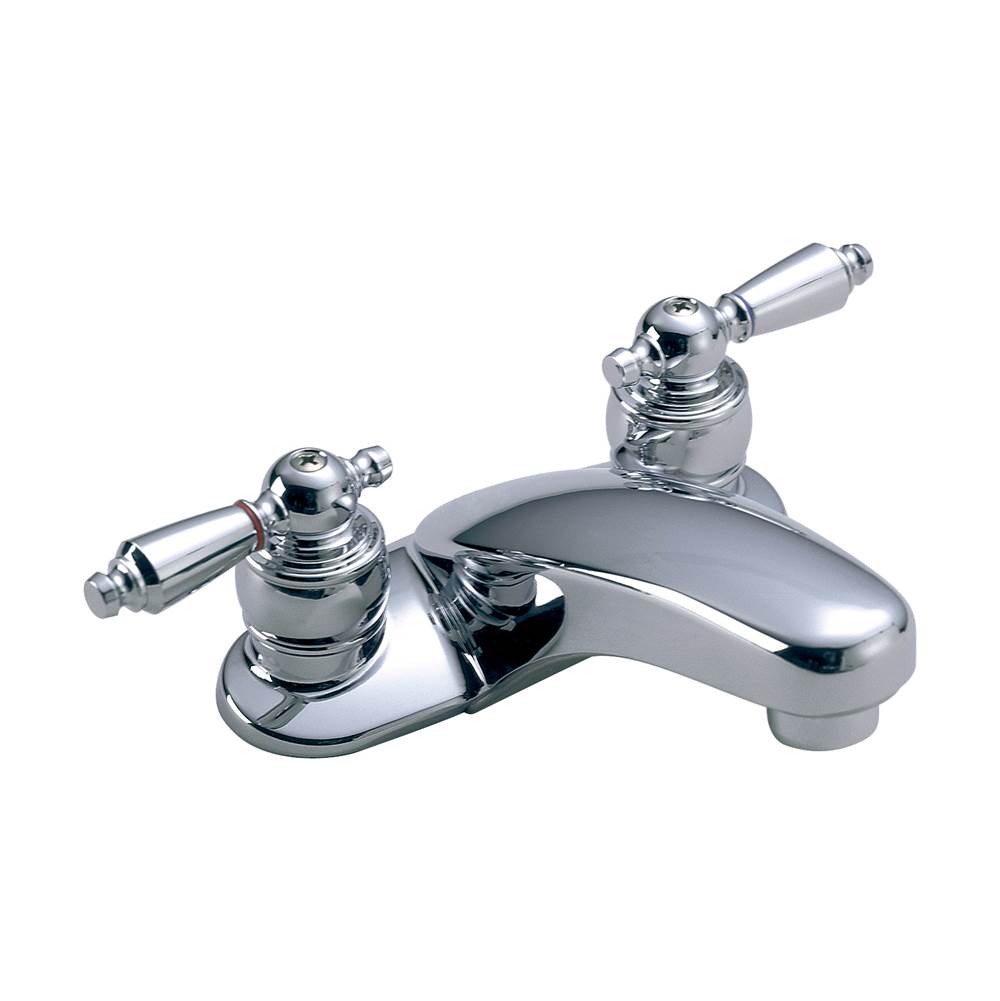Symmons Symmetrix Centerset 2-Handle Bathroom Faucet with Drain Assembly in Polished Chrome (1.5 GPM)