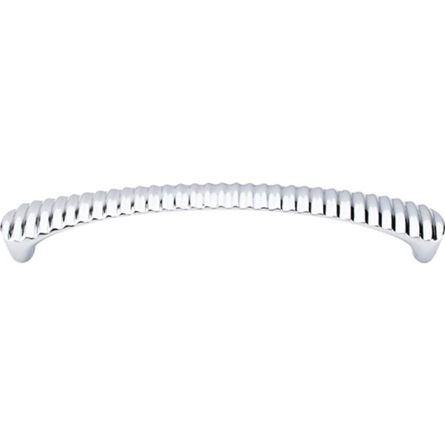 Top Knobs Grooved Pull 6 5/16 Inch (c-c) Polished Chrome
