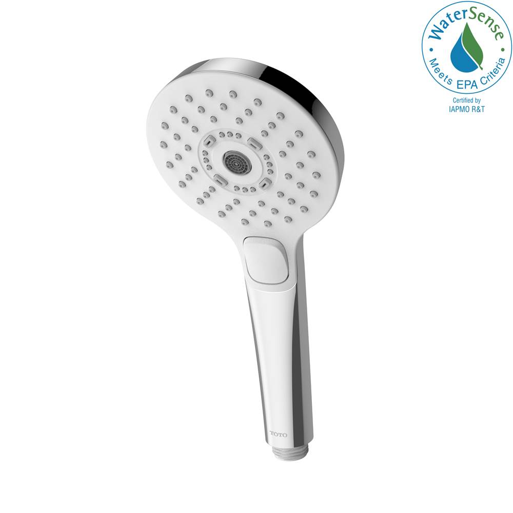 TOTO Toto® G Series 1.75 Gpm Multifunction 4 Inch Round Handshower With Active Wave, Comfort Wave, And Warm Spa, Polished Chrome