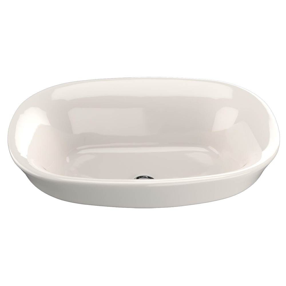 TOTO Toto® Maris™ Oval Semi-Recessed Vessel Bathroom Sink With Cefiontect, Sedona Beige