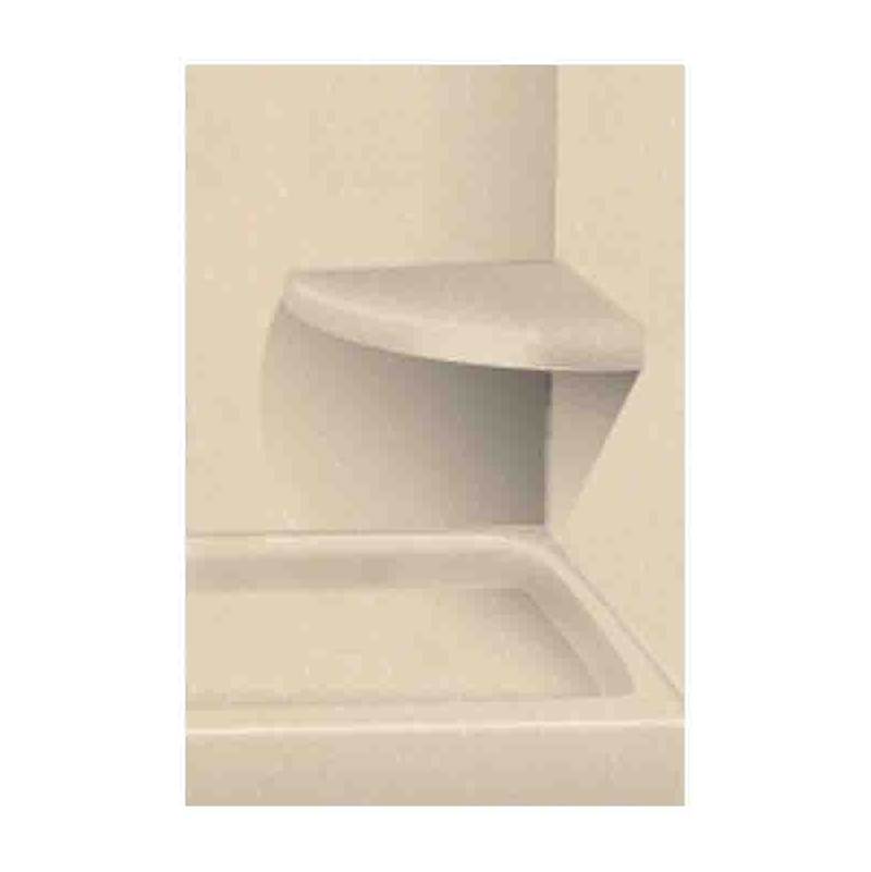 Transolid 14'' x 14'' Solid Surface Wall-Mount Corner Shower Seat in Sea Shore