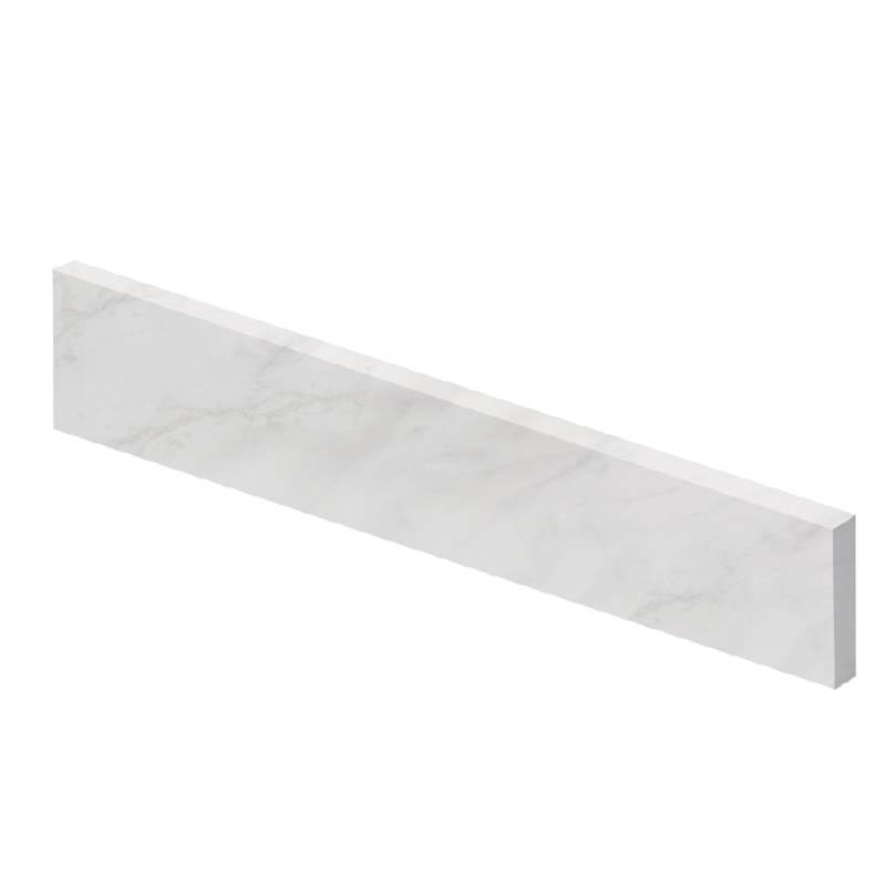 Transolid 19-in Bathroom Vanity Top Right-Hand Side Splash in White Carrara