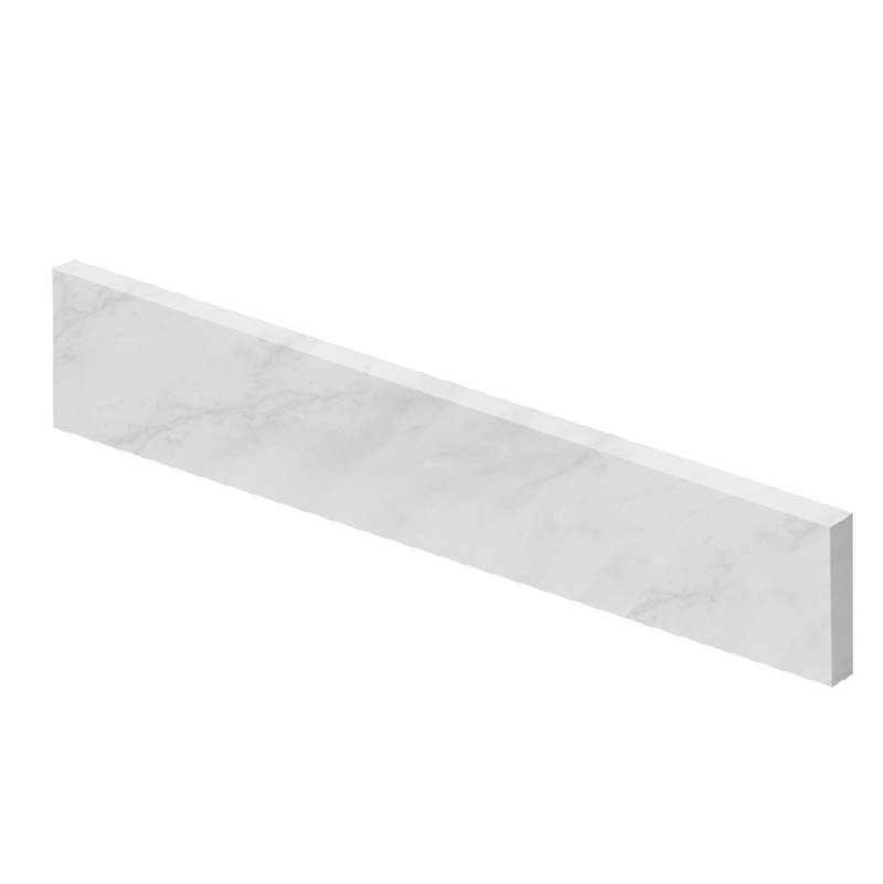 Transolid 22-in Bathroom Vanity Top Right-Hand Side Splash in White Carrara