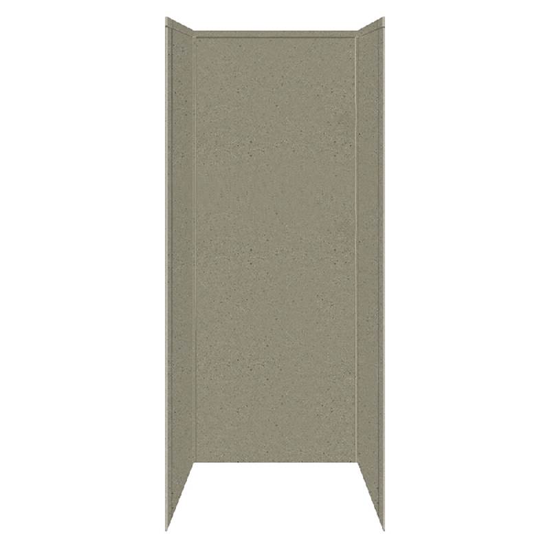 Transolid 48'' x 36'' x 96'' Decor Shower Wall Surround in Peppered Sage