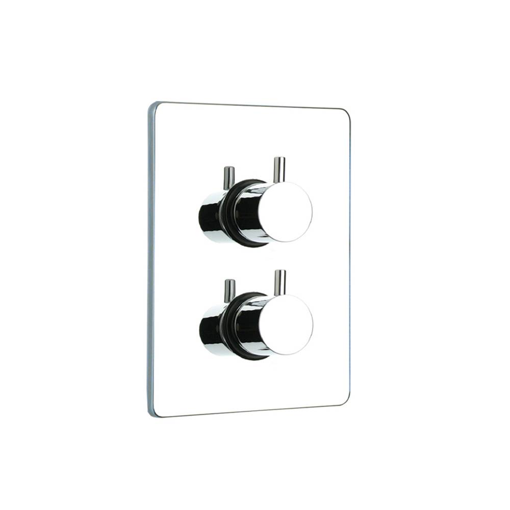 Whitehaus Collection Luxe Thermostatic Valve with Square Plate
